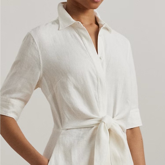 NWT‼️Ralph Lauren Tie-front Shirt Dress size 20W - Picture 7 of 7